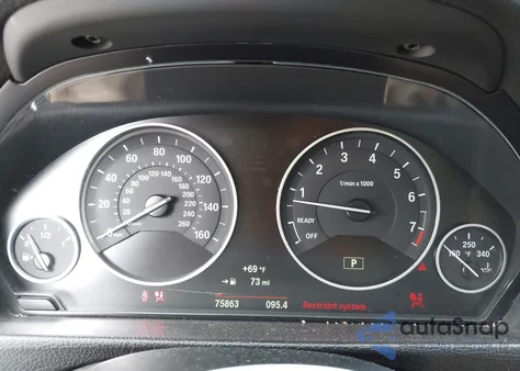 2015 BMW 328I из США, поврежденный, VIN WBA3C1C50FK122384